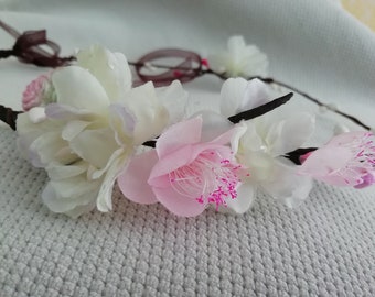 apple blossom bridal crown