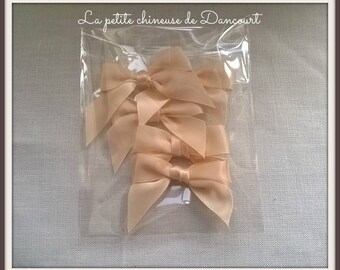 Bag of 5 ivory satin bows