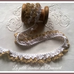 Dentelle Anna Lin et blanc