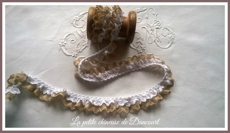 Dentelle Anna Lin et blanc