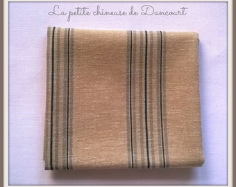 Coupon de tissus Mas d'Ousvan Dano chambray rose ou bleu