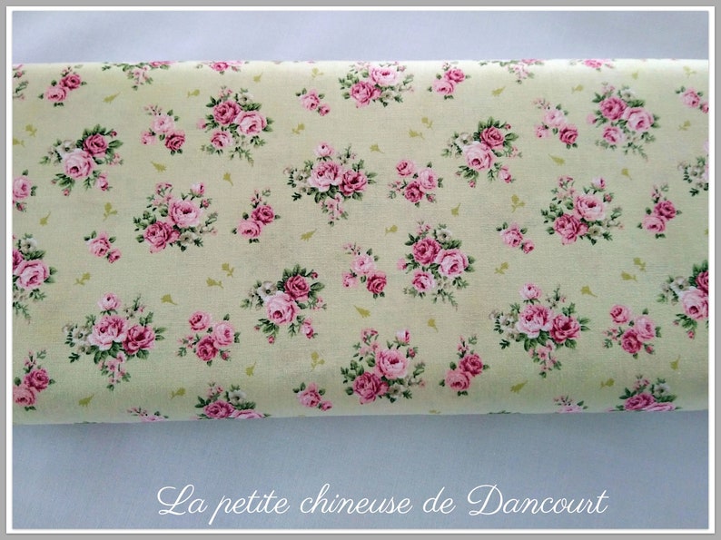 Roselyne fabric coupon 110x25cm vert