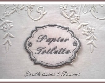 Etiquette Papier Toilette