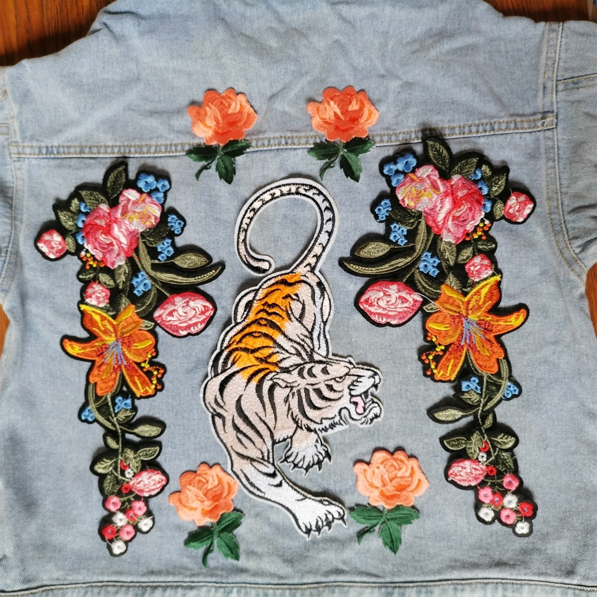 DIY Embroidered Patch Denim Jacket – Honestly WTF