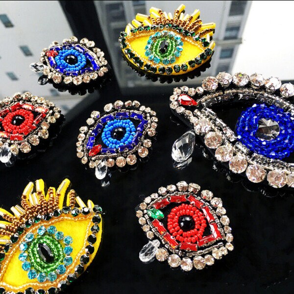 Rhinestone Eye Patch Etsy