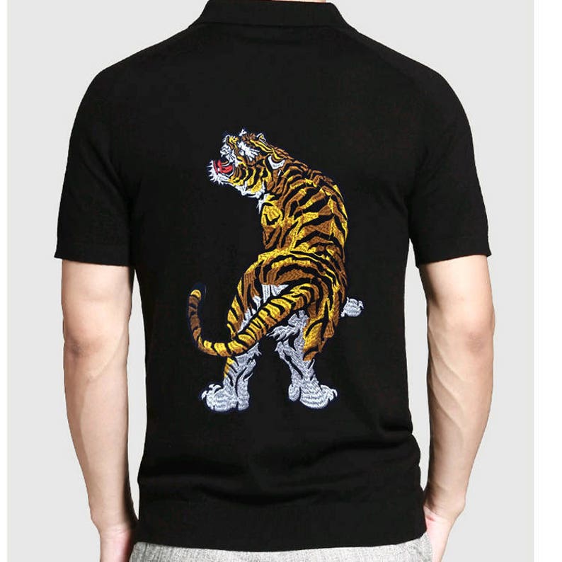 Large Patch Back Patch Tiger Patch Animal Embroidered Patch Etsy