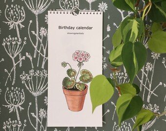 Birthday calendar