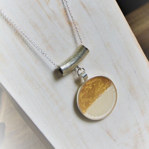 White Gold Silver Necklace Necklace White Gold Round Necklace Pendant Necklace White Gold Round Necklace Bead Necklace Round Pendant