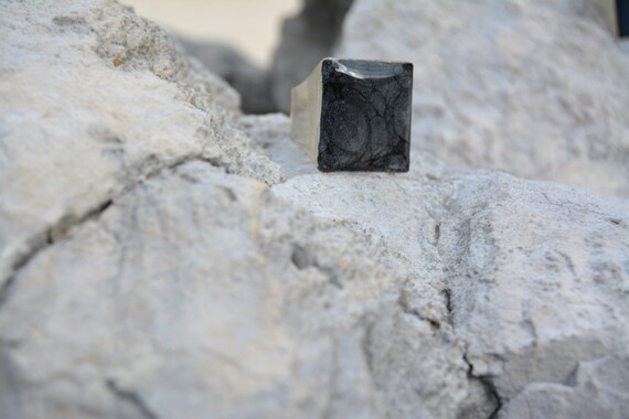 指輪・リング JOHO engraved ring black mother-of-pearl Personalized Black Mother-of-pearl Signet Ring Rectangular