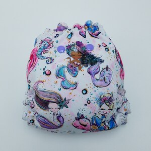 Various Princess Baby Cloth Diaper Custom Size Cloth Diaper Windpro Bamboo Hybrid Fitted Washable Eco Baby Reusable