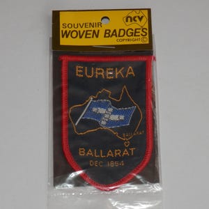 Vintage Souvenir Woven Patch, Badge, Ballarat VIC, New