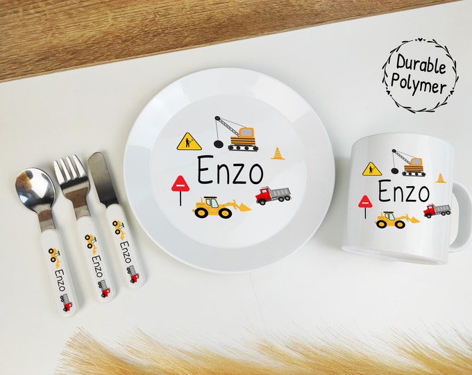 Personalized Porcelain Baby Dish Set With Hand Painted Etsy