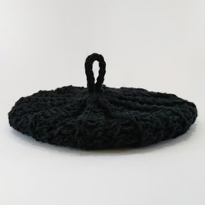 Tawashi in hemp and organic cotton 12 cm black image 3