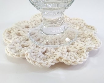 Organic cotton coaster 12 cm