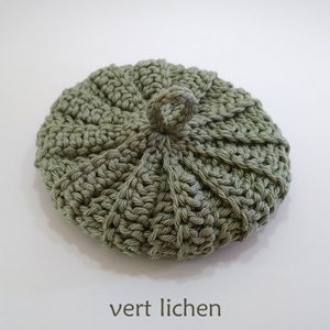 Tawashi in satin cotton 11 cm colors of your choice Vert lichen