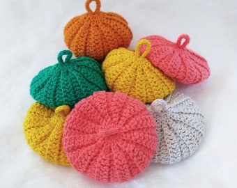 Set of 8 organic cotton tawashis 10 cm