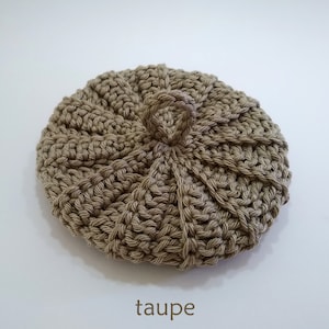 Tawashi in satin cotton 11 cm colors of your choice Taupe