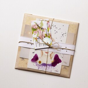 Carte anniversaire pétale de fleur de pivoine, impression de fleur, carte anniversaire personnalisable, prénom et âge, image 9