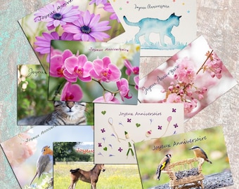 Cartes d&#39;anniversaire à choisir, anniversaire enfant, ou carte anniversaire adulte,