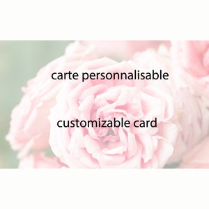 Carte anniversaire fille personnalisée photo poupée de laine petit coeur rose, carte de voeux pour petite fille, carte de voeux enfant, image 7