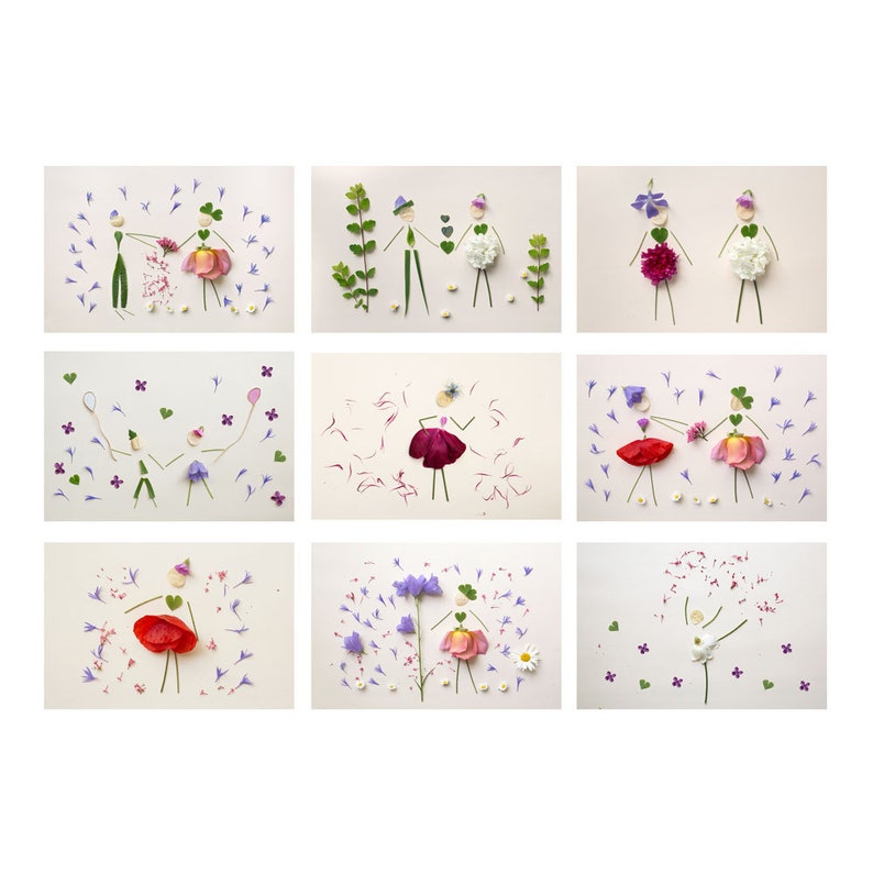 Carte anniversaire pétale de fleur de pivoine, impression de fleur, carte anniversaire personnalisable, prénom et âge, image 7