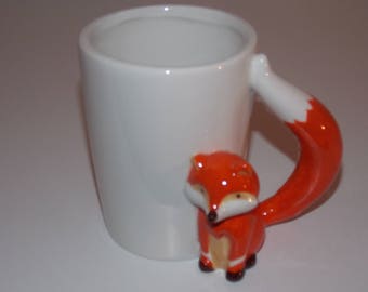 Mug blanc en céramique - Anse Renard