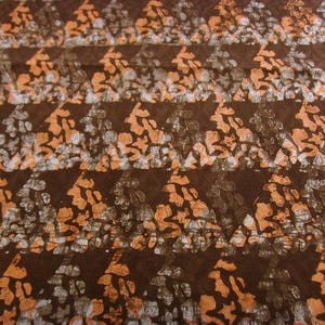 Batik au mètre marron/saumon/blanc bkbz17 image 1