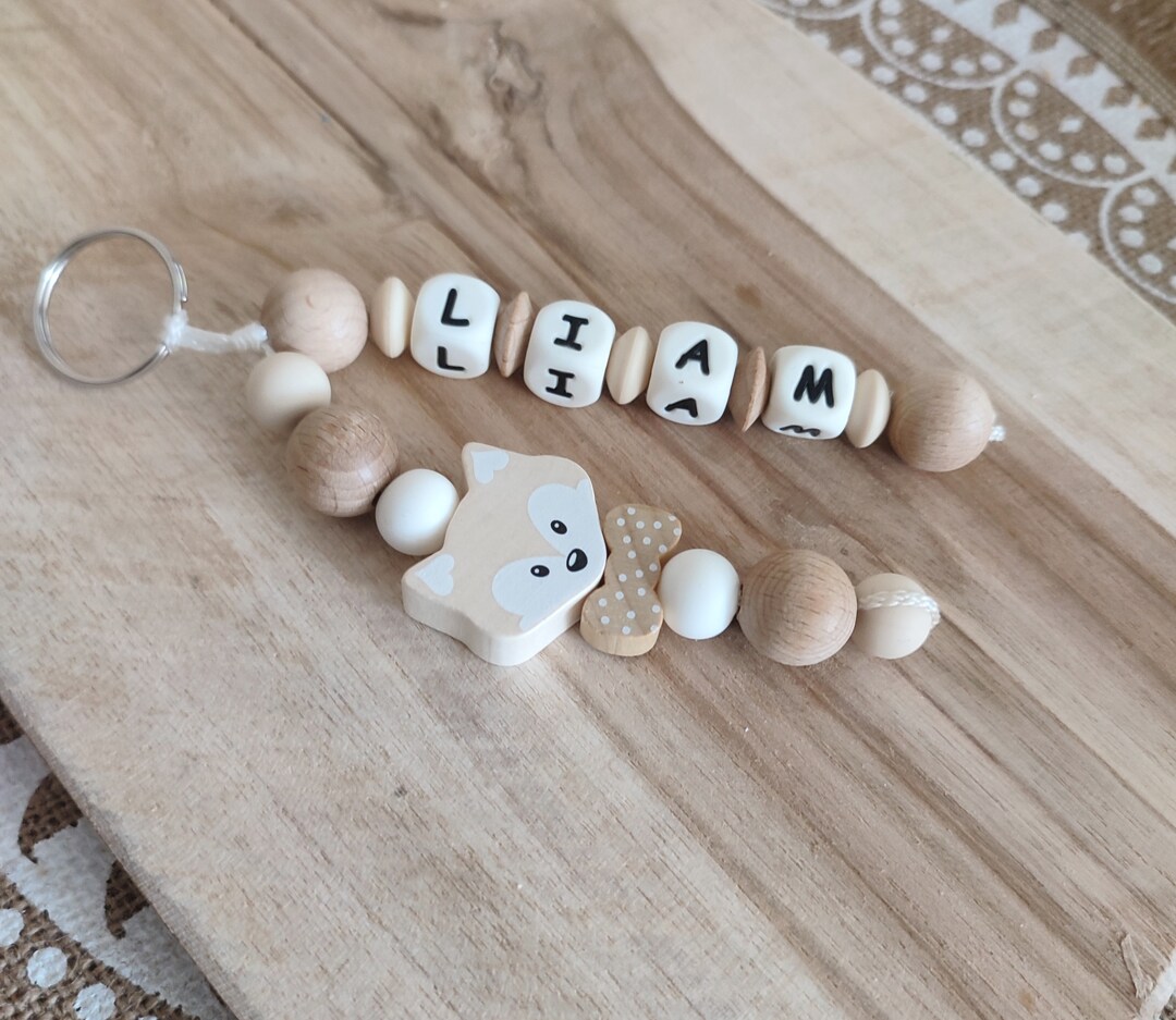 Key First Name Personalized First Name Key Ring Silicone Key Ring Fox Key Ring ...