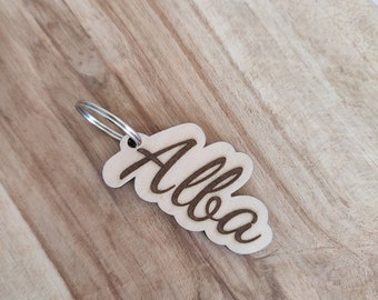 Personalized key ring: first name of your choice - Father's Day gift grandpa - godfather uncle - godmother grandma auntie - personalized gift
