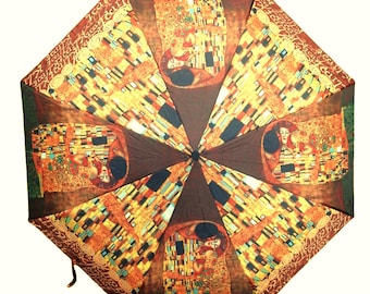 Parapluie - Pliable - Peintre Klimt - Le Baiser