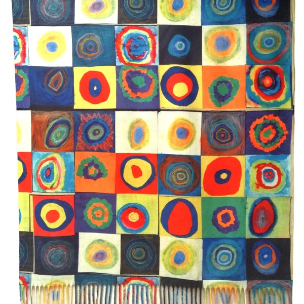 Wool and Viscose Stole - KANDINSKY