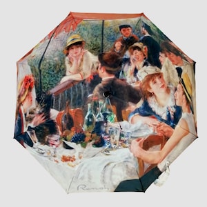 Umbrella / Parasol - Luxury Folding / Manual - Painter RENOIR - Luncheon of the Boating Party
