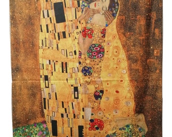 Wool and Viscose Stole - KLIMT the Kiss