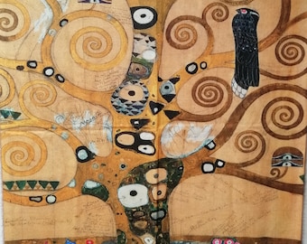 Wool and Viscose Stole - KLIMT The Tree of Life