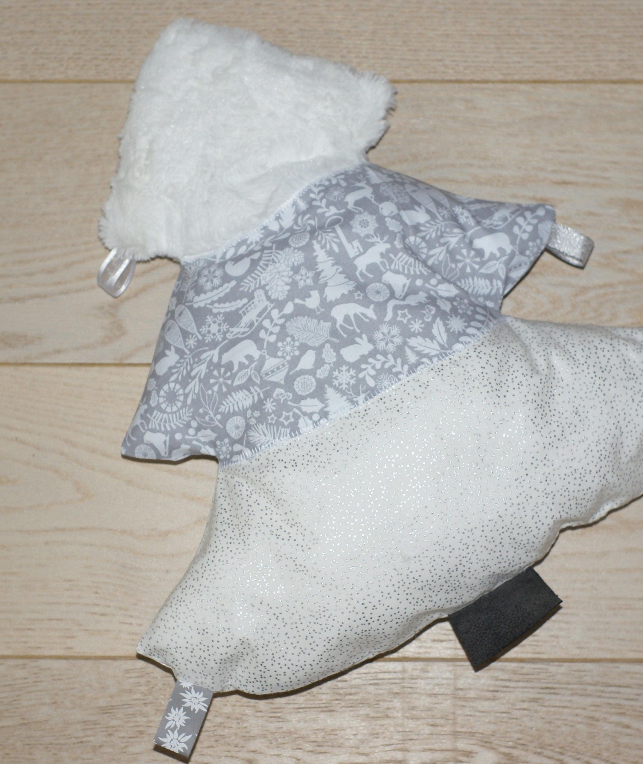 Coussin Sapin de Noël Velours Cuir