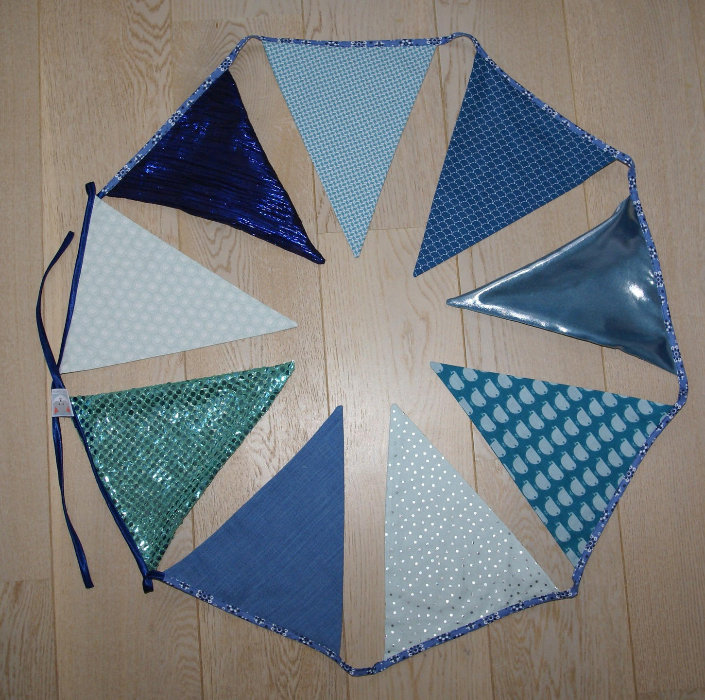 Guirlande 9 Fanions Anniversaire, Chambre Enfant