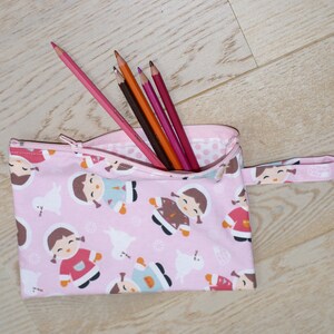 &quot;Eskimo&quot; school Kit, toilet Kit, make-up, zipped etui bekleed