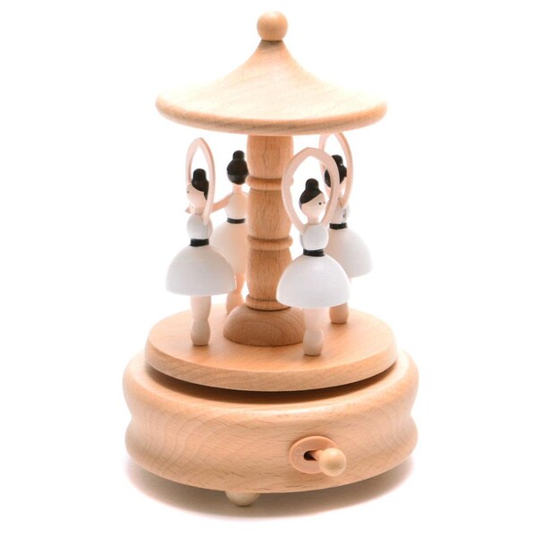 Ballerina Wooden Music Box Carousel Dancing Ballerinas Romantic Music Box Ballerina Wooden Carousel figurante christmas 2020, christmas gift