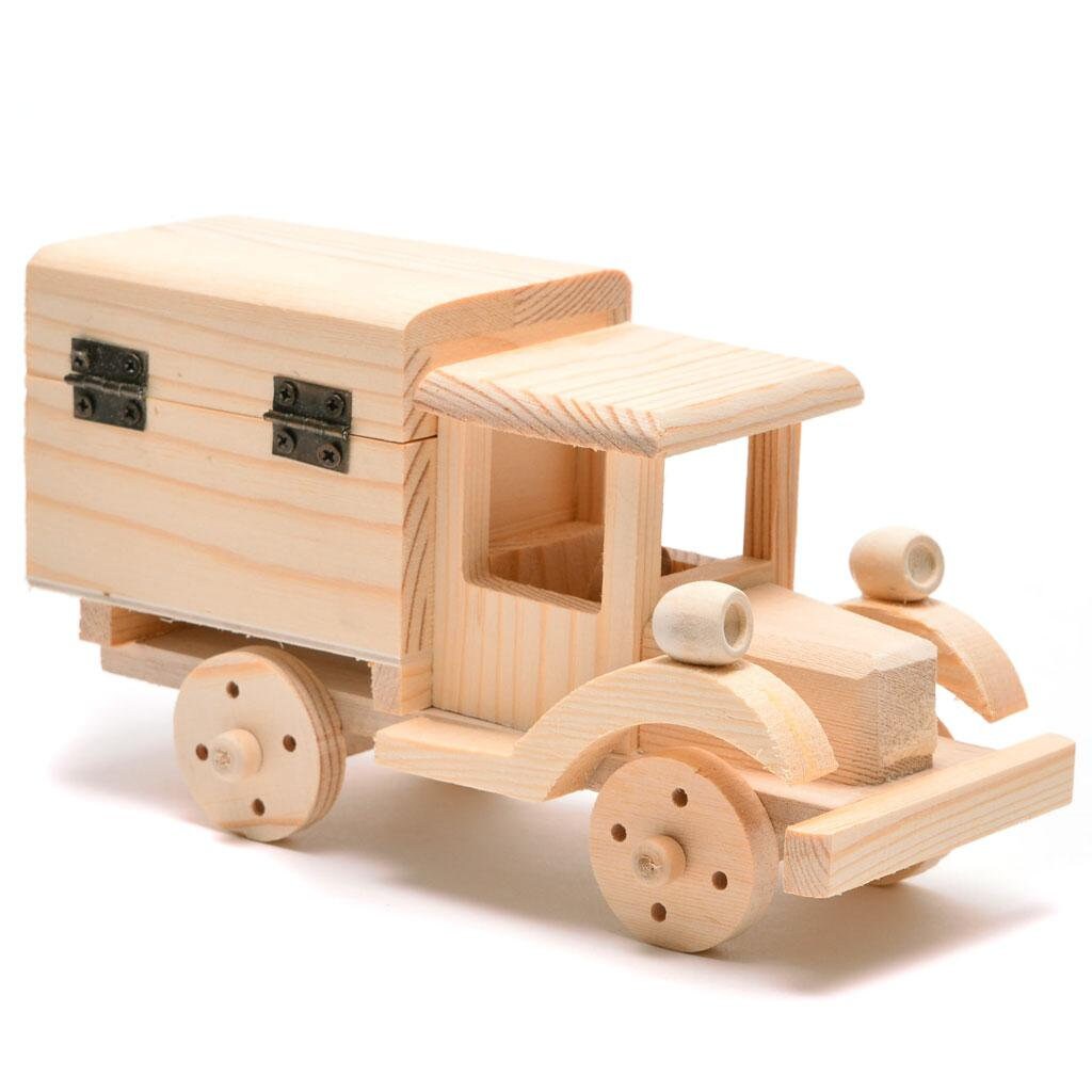 7 18cm Wooden Truck Box With Clasp / Chest With Clasp Etsy