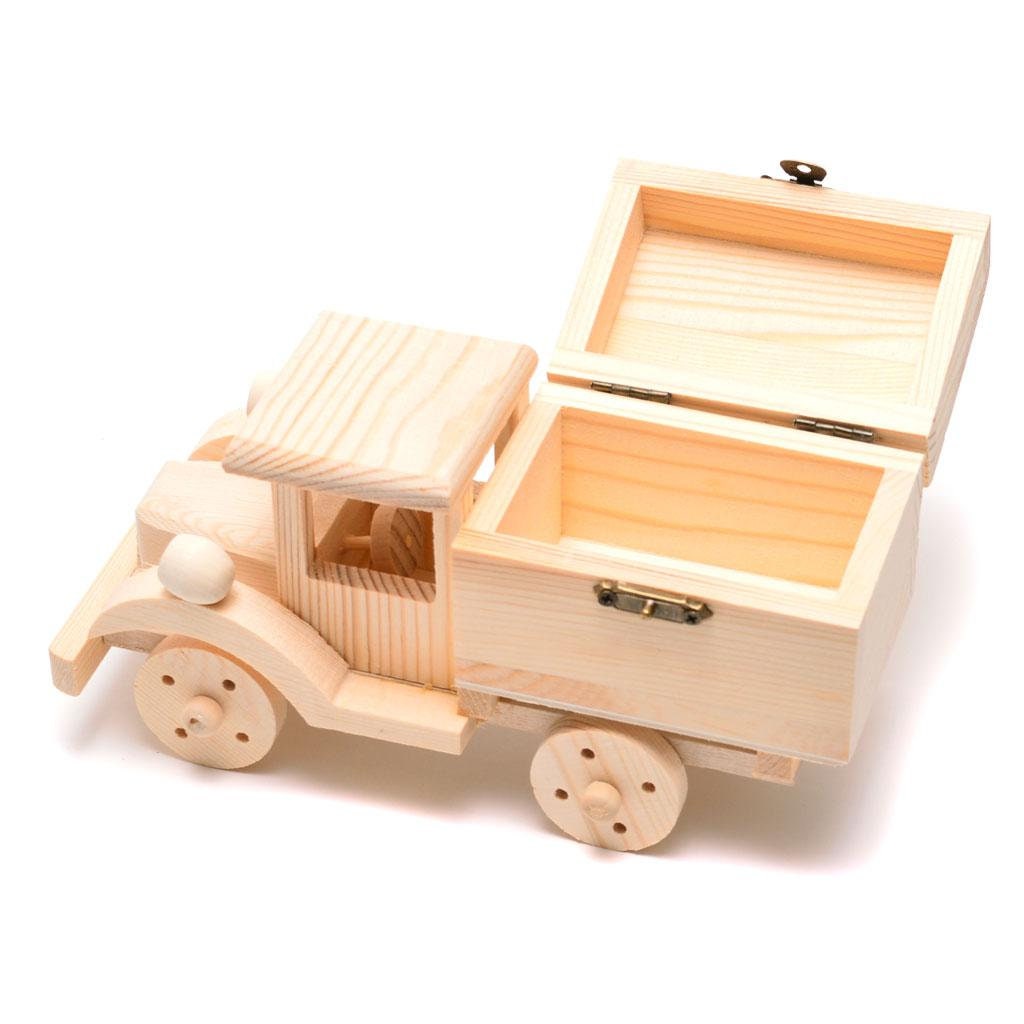 7 18cm Wooden Truck Box With Clasp / Chest With Clasp Etsy
