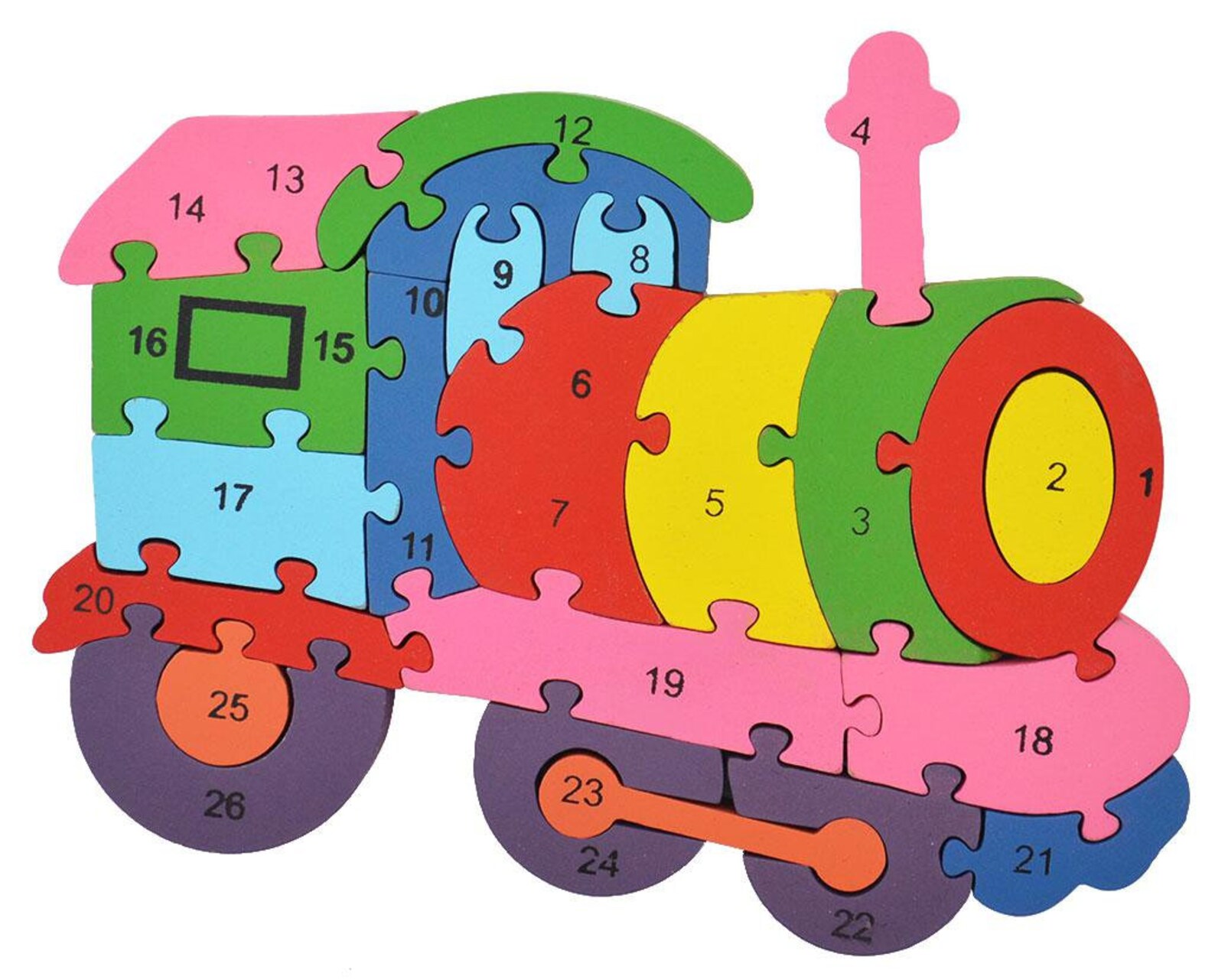 Train Wood Jigsaw Puzzle for Kids Educational Letters & Etsy
