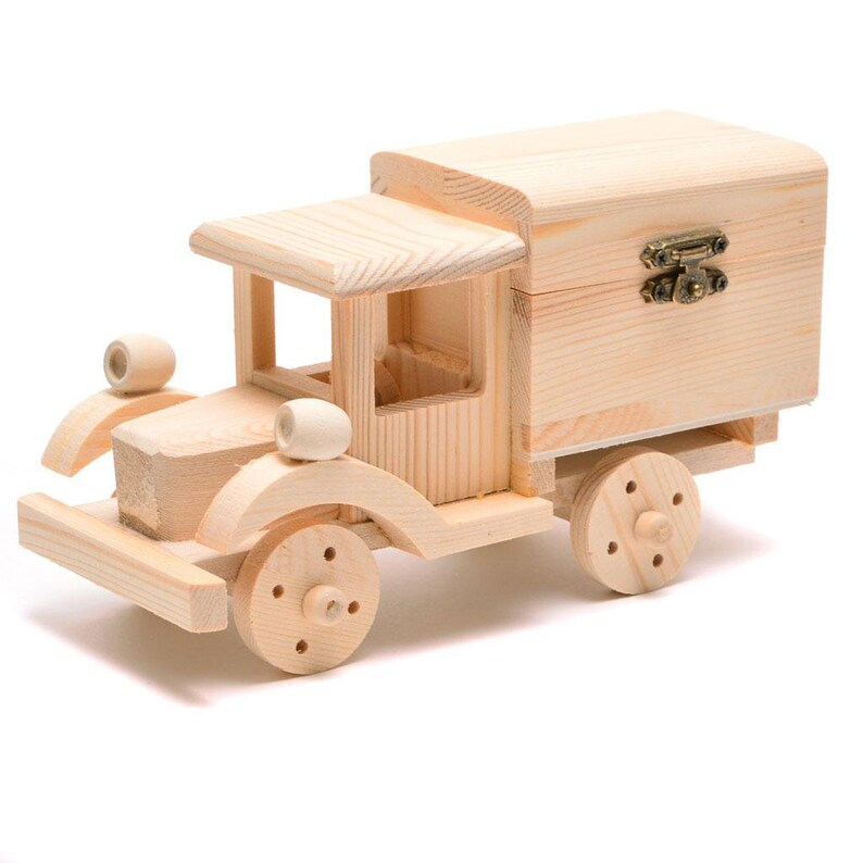 7 18cm Wooden Truck Box With Clasp / Chest With Clasp Etsy