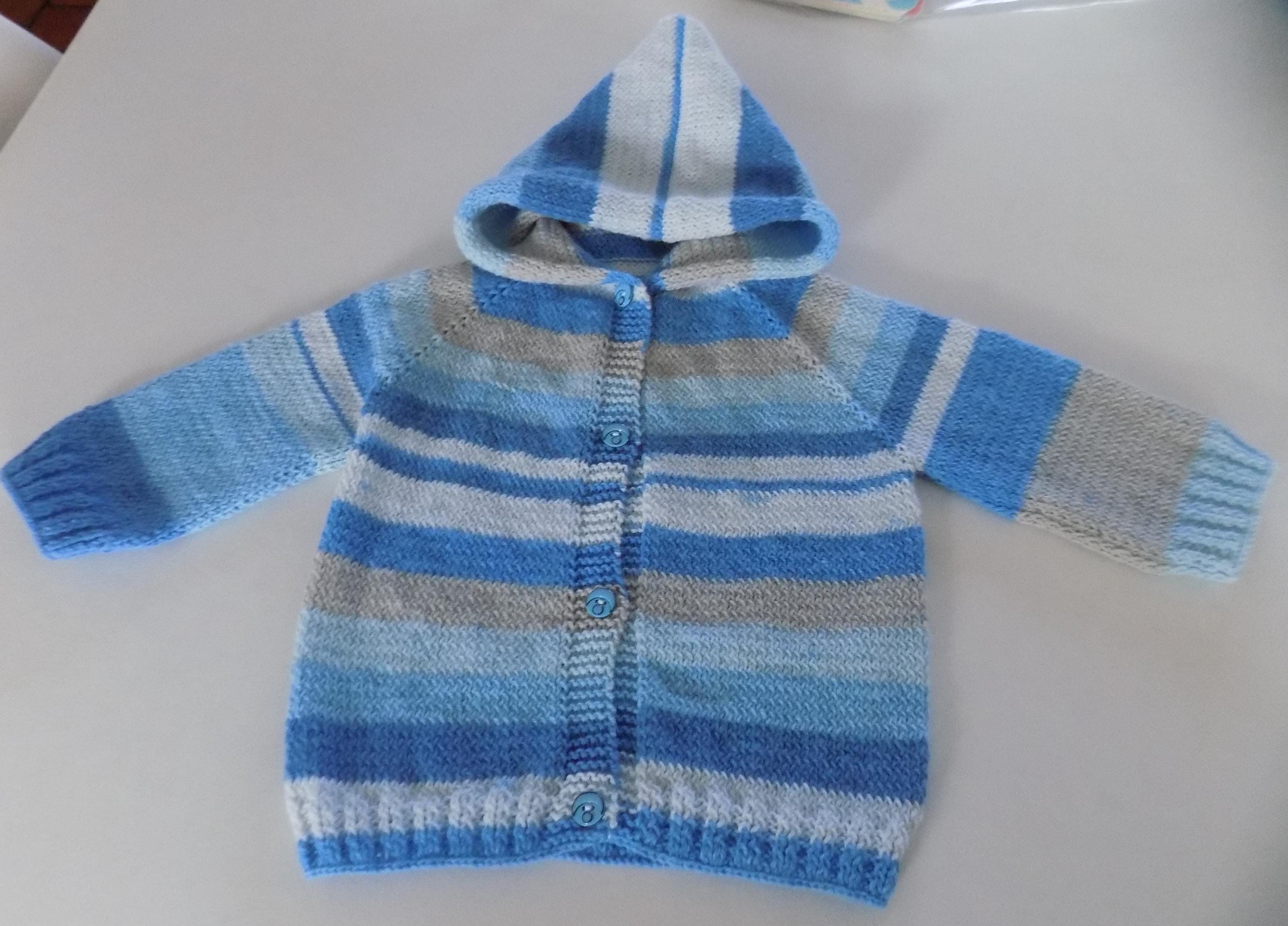 Gilet Bébé ALPHABET Manches Longues - Taille 9 Mois (71cm) - 100% Coton Ficelle - NEUF Avec étiquettes