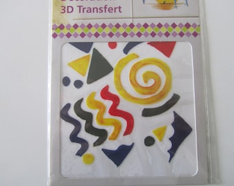 Decorative 3D transfer for kitchen, bathroom - geometric - 100 mm x 100 mm