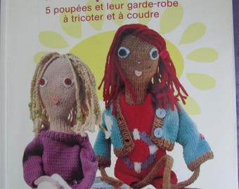 Book "Poupettes" - 5 dolls and their wardrobe to knit and sew"