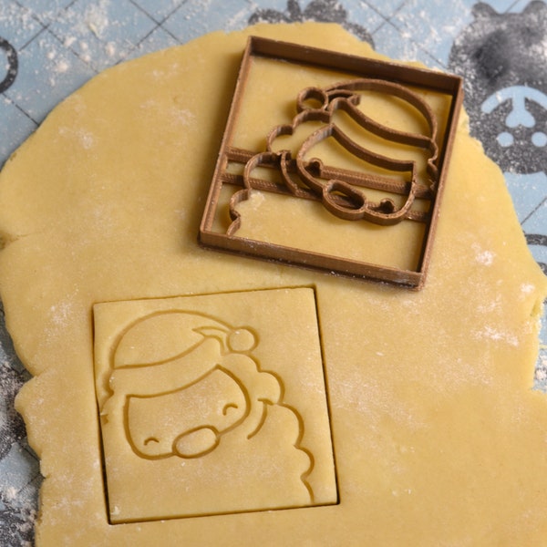 Santa Square Coin Pack - Santa Claus - Christmas Biscuit - Christmas Shortbread - Christmas Cookie Cutter