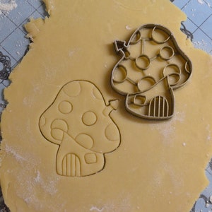 Mushroom House Cookie Cutter - Forest Cookie Cutter - Mushroom Cookie Cutter - Cookie Cookie Cutter