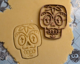 Mexican Skull Cookie cutter - Halloween cookie cutter - Dia de los muertos cookie cutter - Halloween - Halloween treats - Cookies -