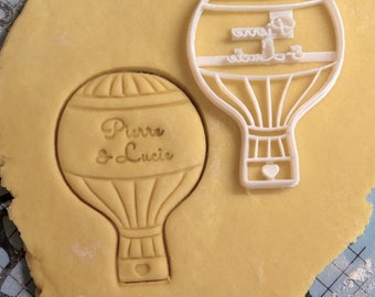 Custom Air Balloon cookie cutter - Birthday party cookie cutter - Cookies for Party