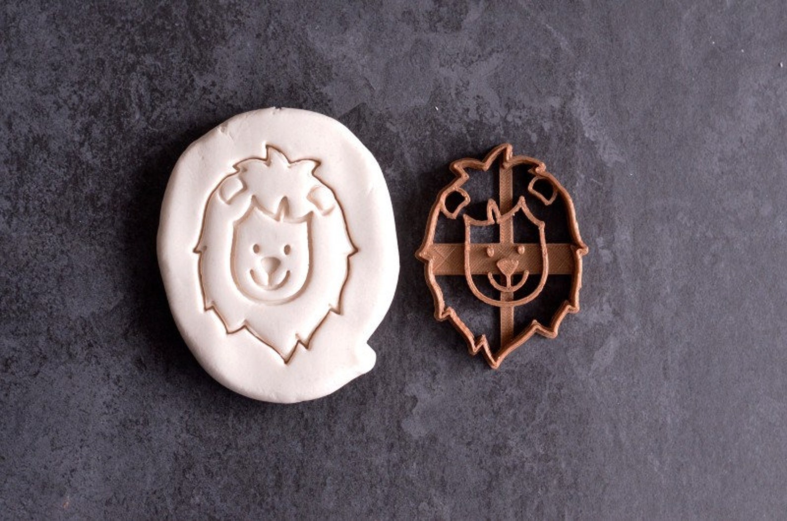 Lion Cookie Cutter Cute Lion Cookie Cutter Jungle Cookie Etsy